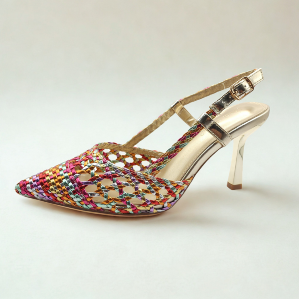 Escarpin tressé à talon aiguille – Style élégant et original